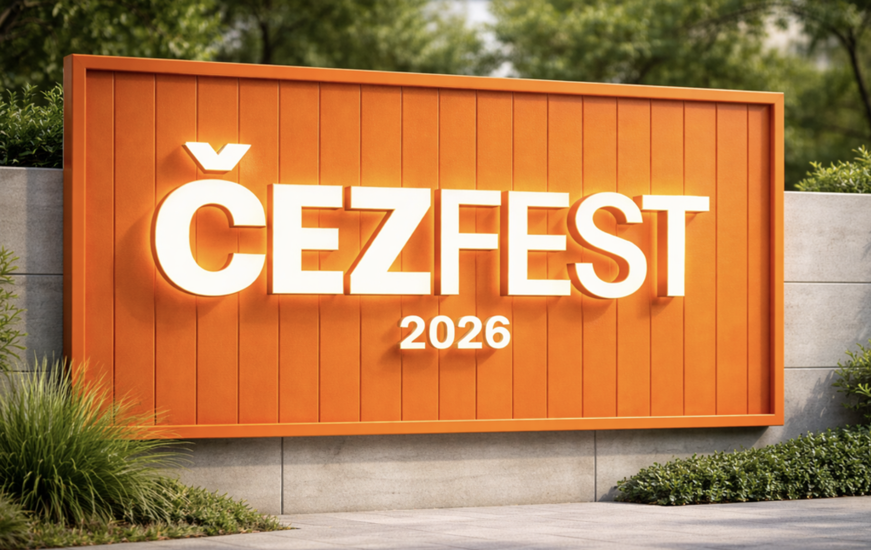 3D logo na festival